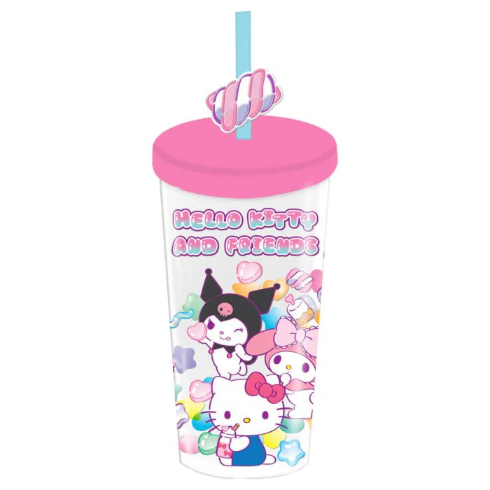 Hello Kitty Sweets Beaker & Straw