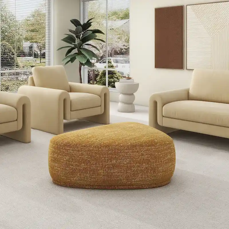 Pebble 44 Rounded Triangle Cocktail Ottoman