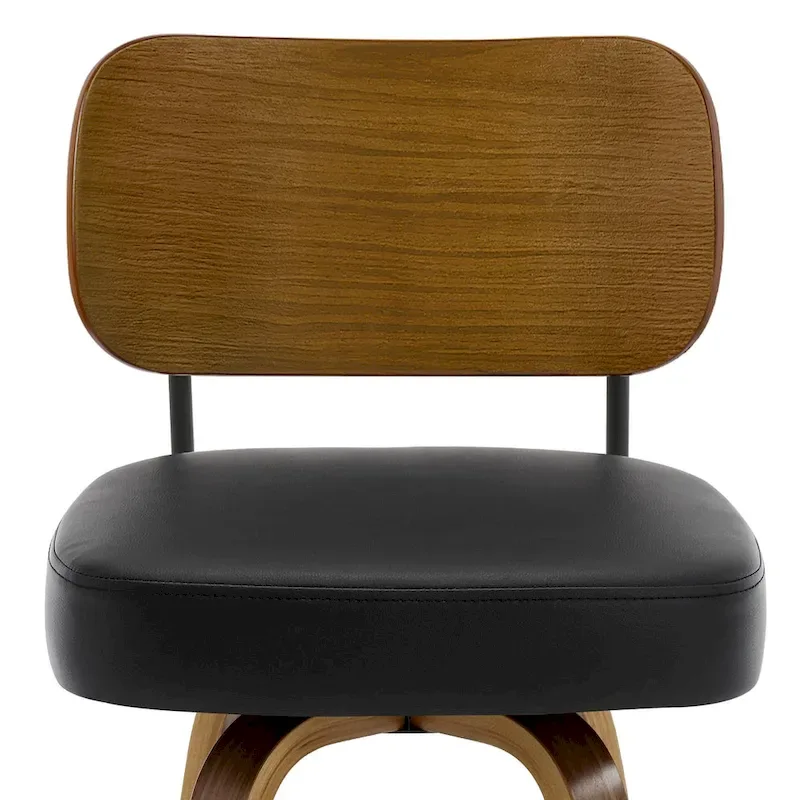 26-Inch Upholstered Swivel Counter Height Bar Stools - 36.4 H x 17.1 W x 20 D