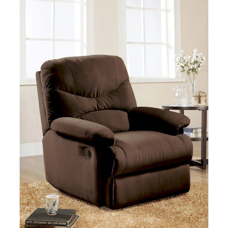 Pillow Top Arms Recliner with Tufted Back
