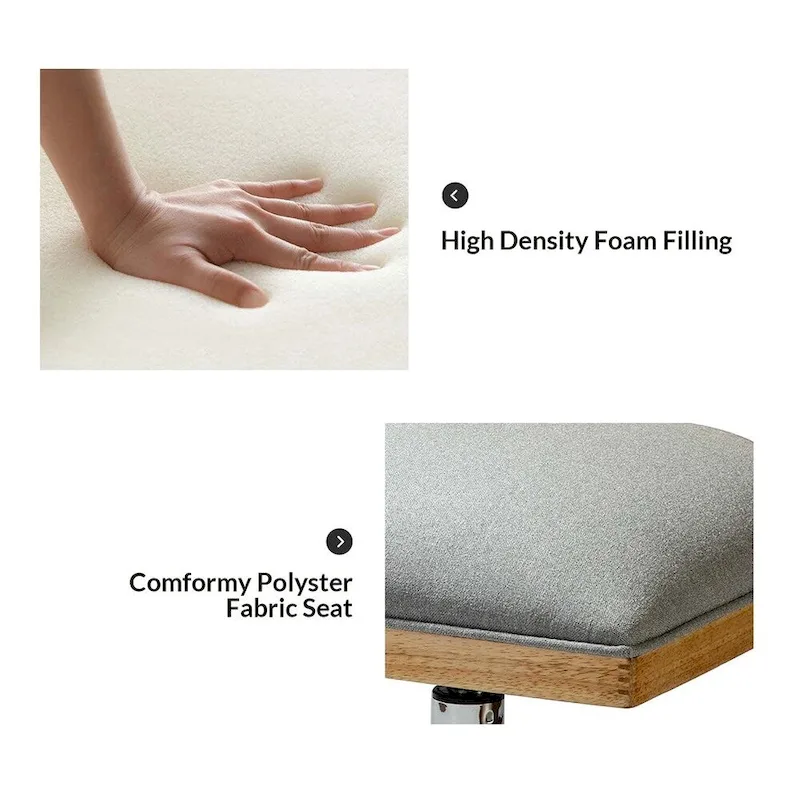 Calcutta Modern Rattan Back Task Chair with Solid Wood Legs by HULALA HOME