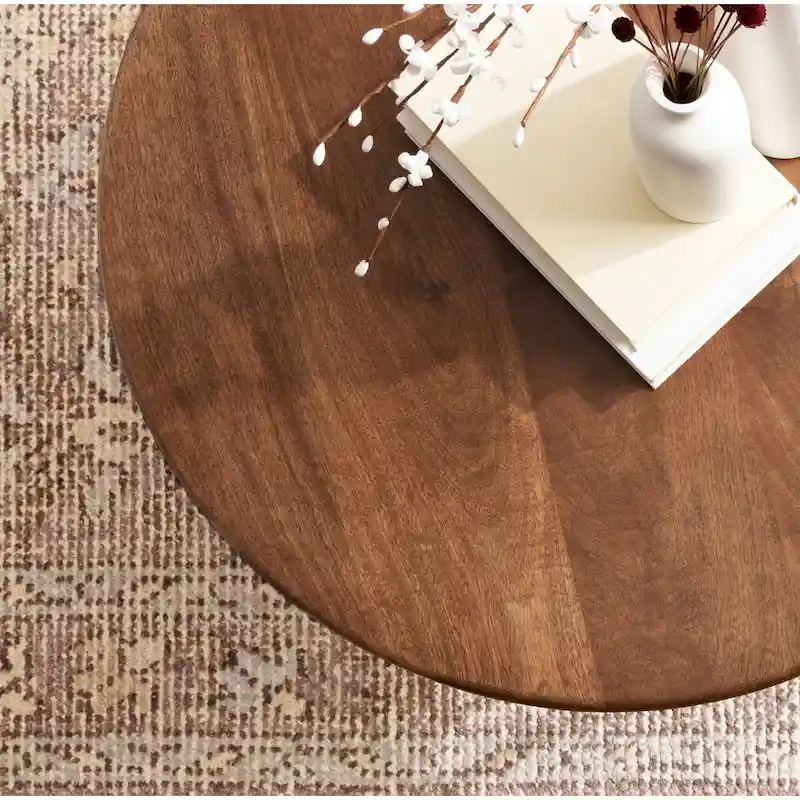 Kate and Laurel Solvay Wood and Metal Coffee Table