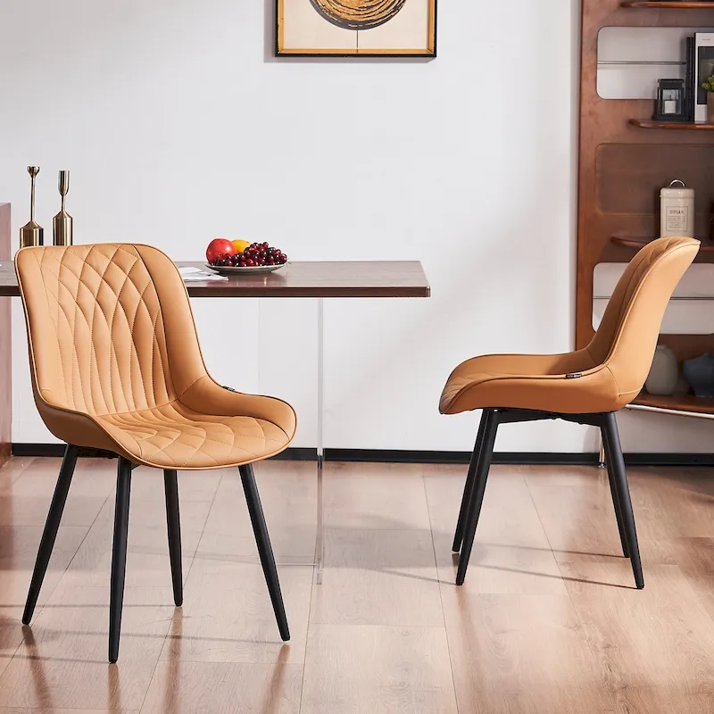 Modern Dining Chairs Set of 2 Upholstered Dining Room Chairs