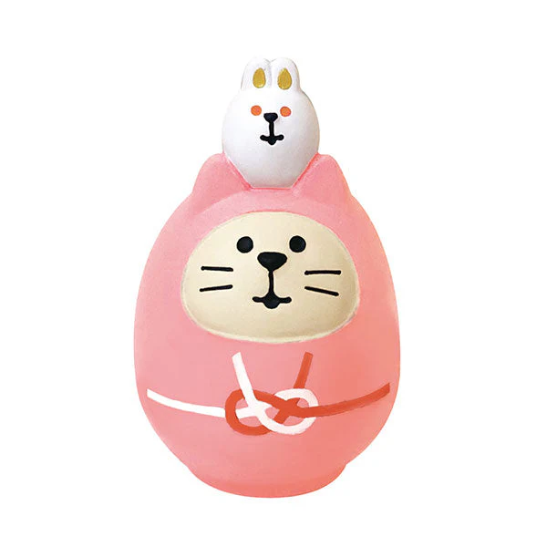 Decole Concombre - Fuku Mono Lucky Cat Daruma Pink