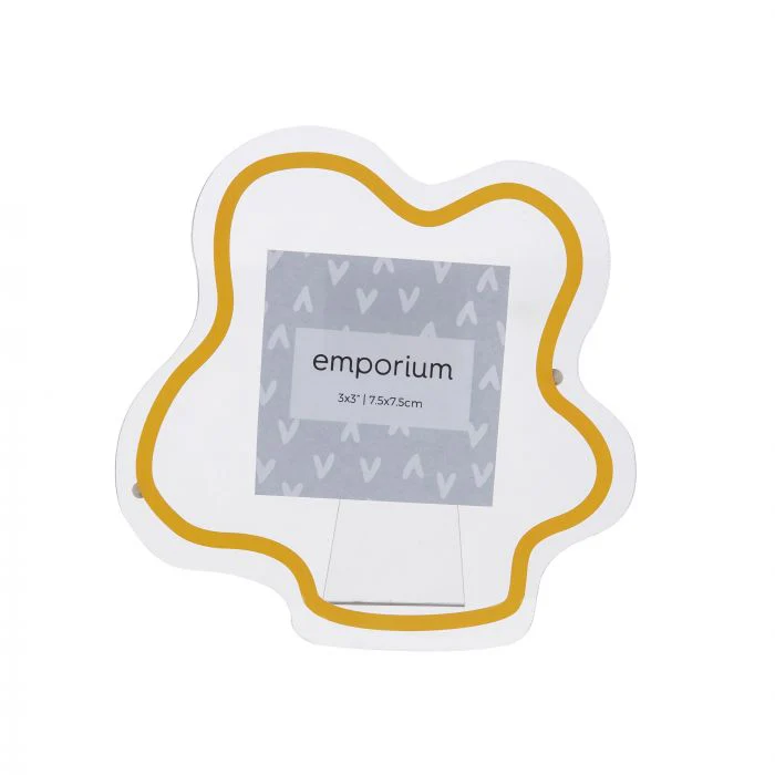Emporium Florie Frame Mustard/Clear 16x1.5x16cm