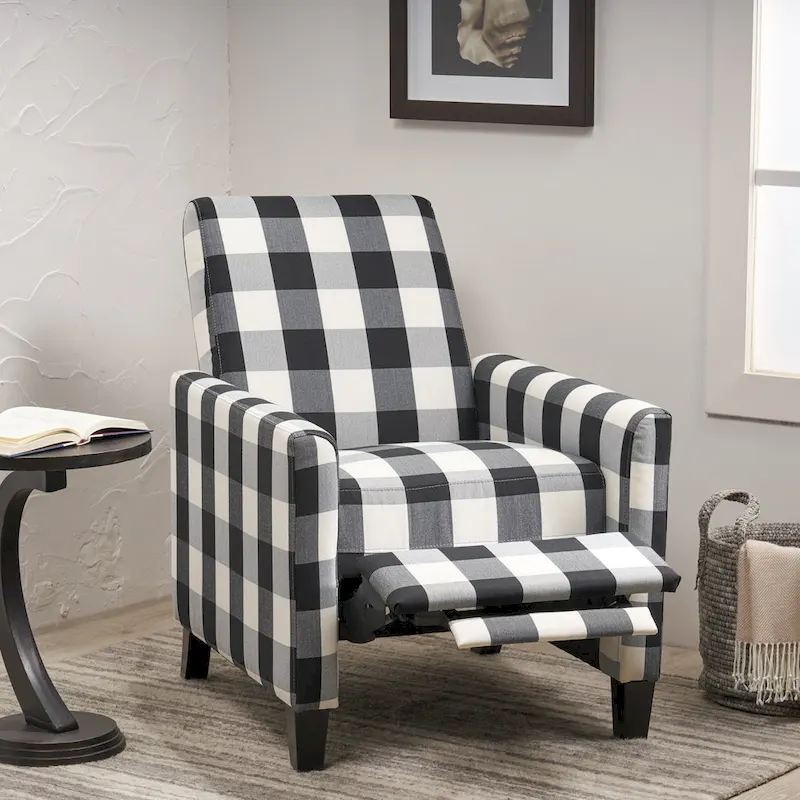 Foxhill Contemporary Push Back Recliner by Christopher Knight Home