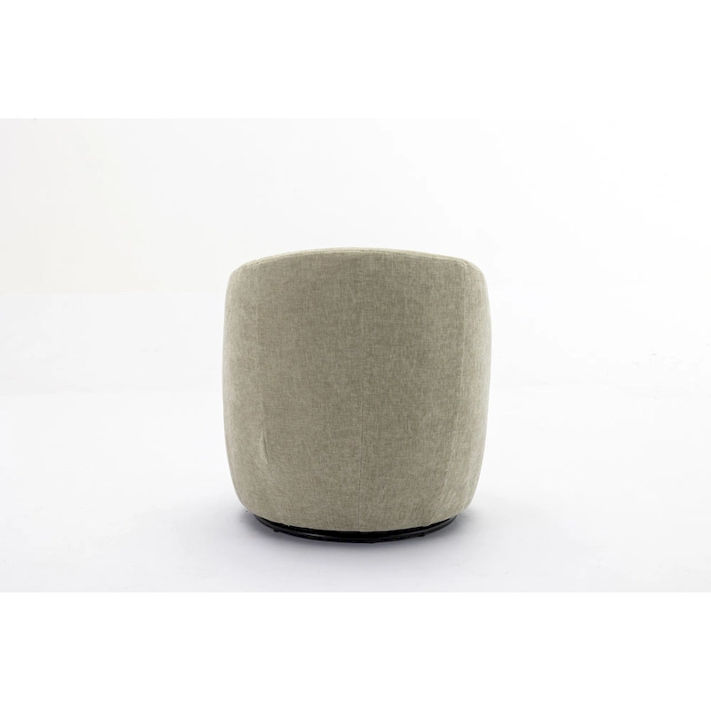 25.6  Swivel Barrel Chair with Black Coating