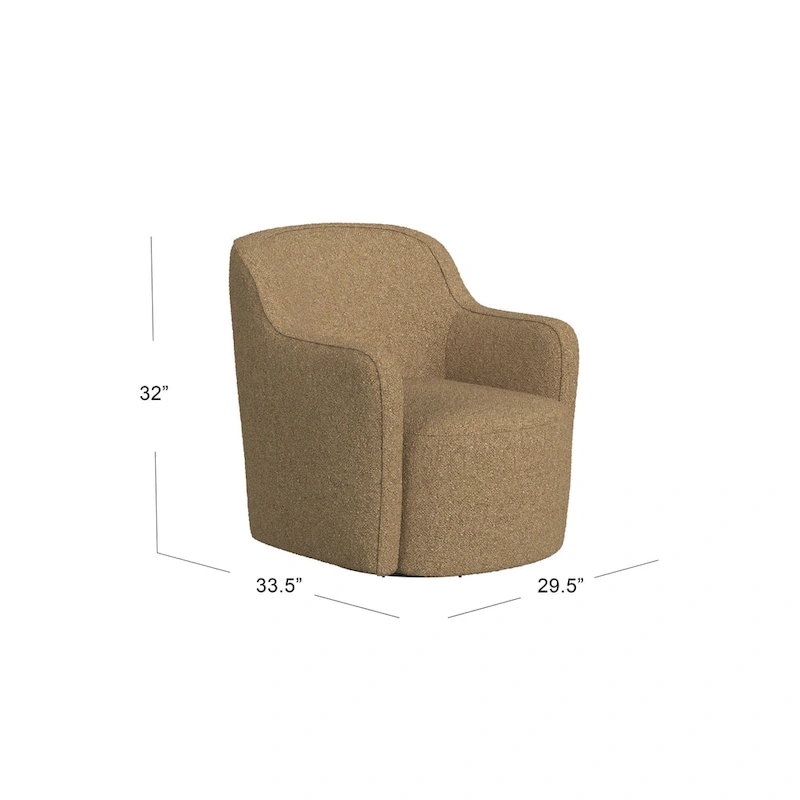 HomePop Upholstered Swivel Accent Chair