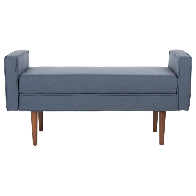 SAFAVIEH Rosalee Mid-Century Modern 25-inch Bench - 49 W x 18 L x 25 H - 49Wx18Dx25H