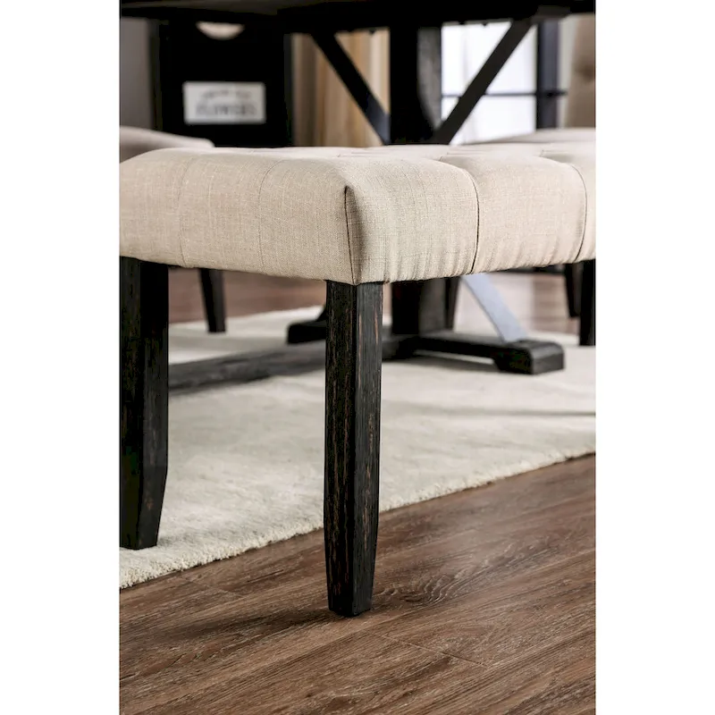 Copper Grove Chalwa Rustic Tufted 48-inch Dining Bench