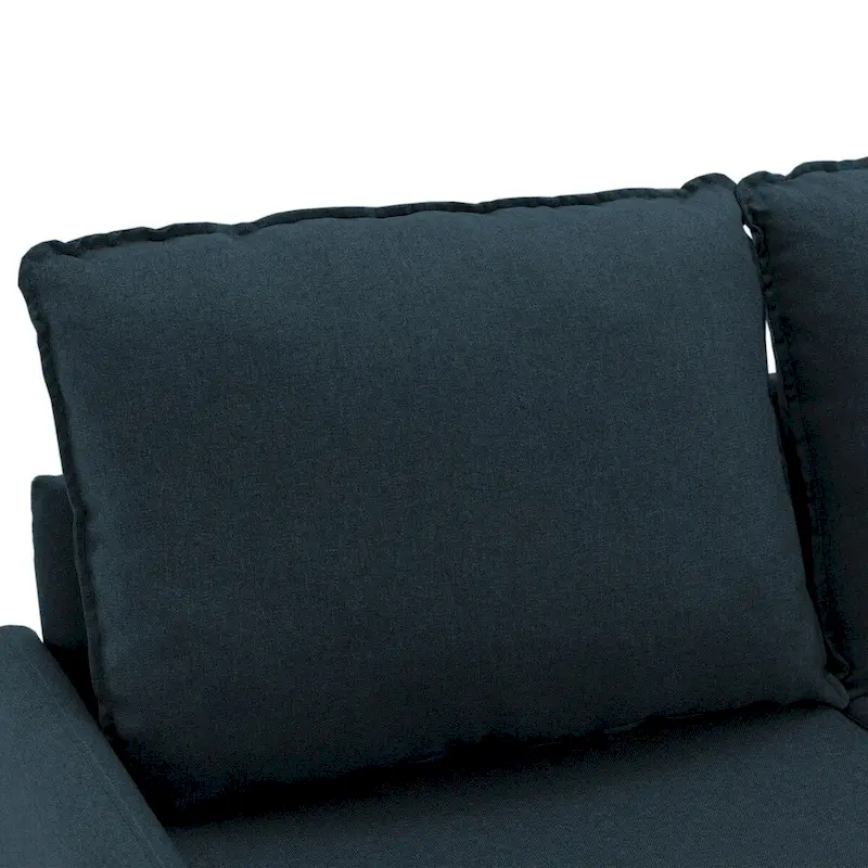 Living Room Loveseat Linen Sofa