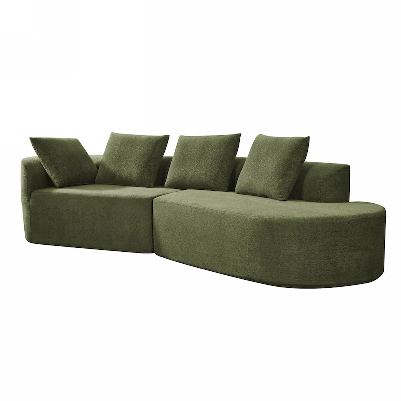 Christopher Knight Home - Olivia Curved Foam Sofa Set - 116L