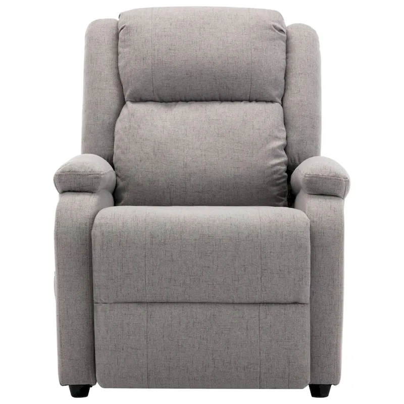 vidaXL Massage Chair Light Gray Fabric - 71 x 92 x 96 cm