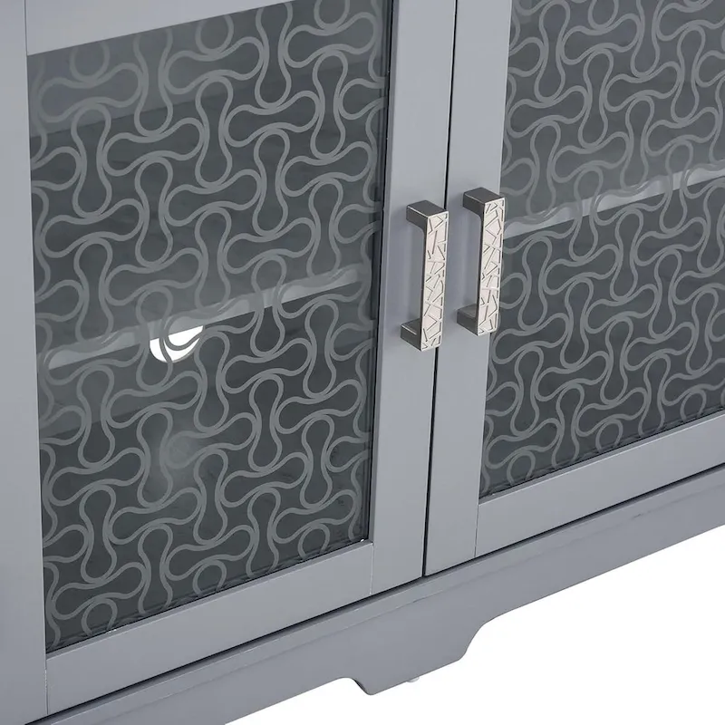 Roomfitters Modern Farmhouse TV Media Stand, Barn-Inspired Home Entertainment Console