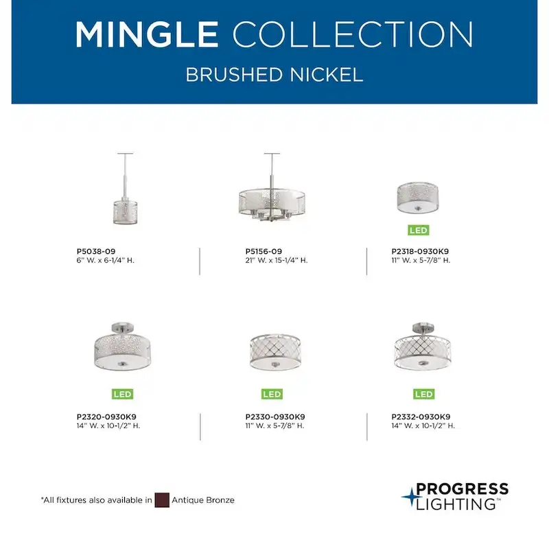 Progress Lighting P5156-09 Mingle 4-light Pendant med - N/A