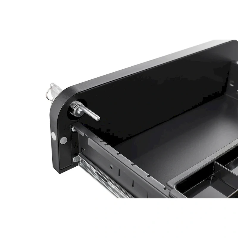 3 Drawer Mobile File Cabinet,Versatile Cabinet,5 Wheel Design Anti-Tilting Cold Rolled Steel Waterproof Moisture-Proof Black