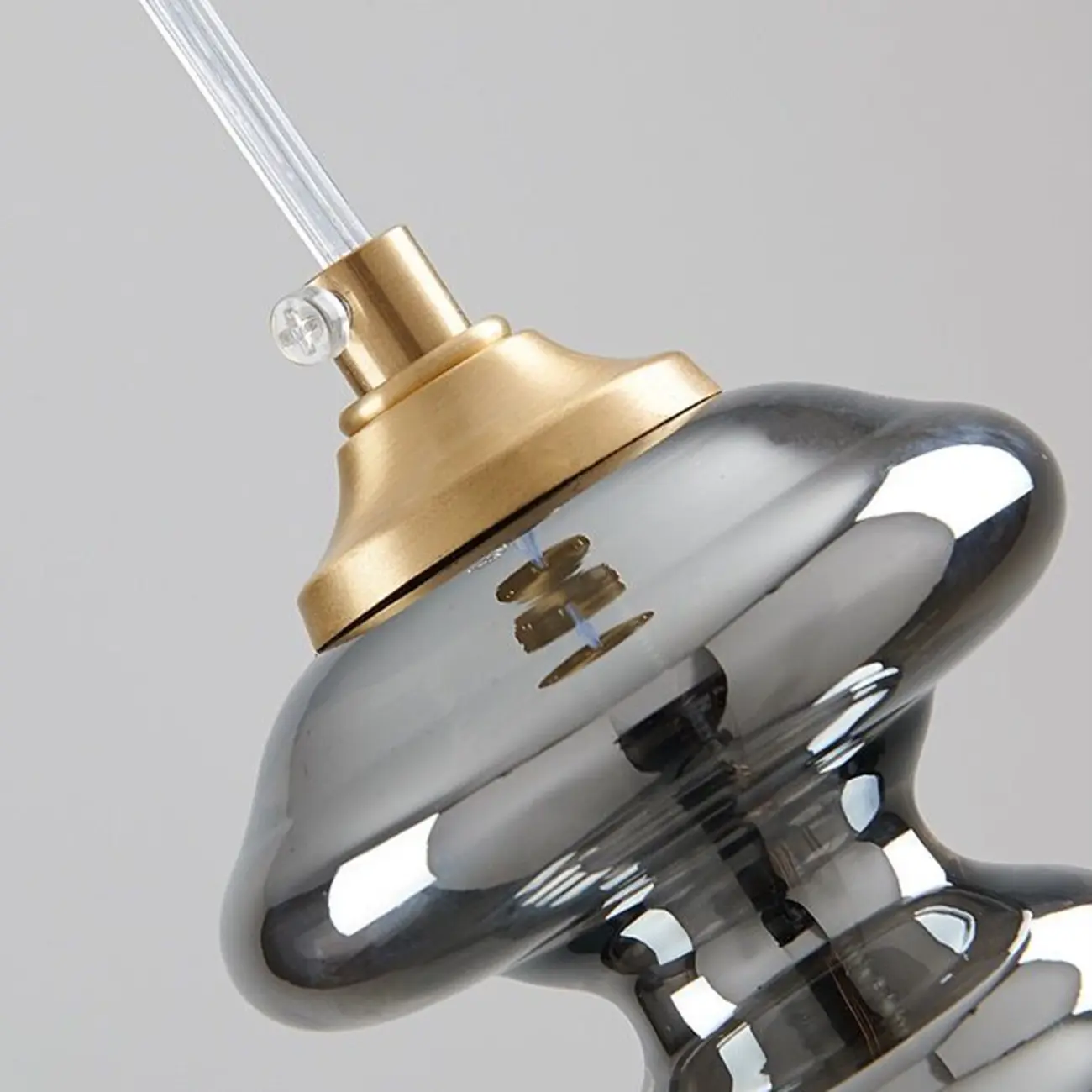 Modern Clear Glass Dining Room Pendant Light