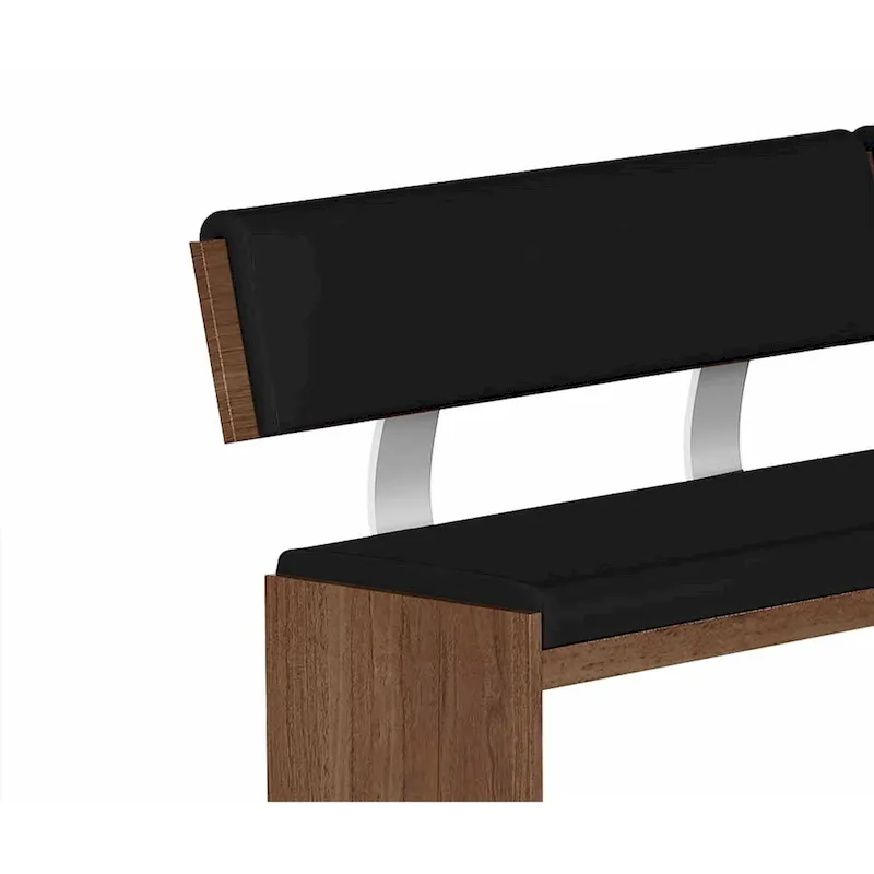 Somette Upholstered Nook with Solid Wood Frame