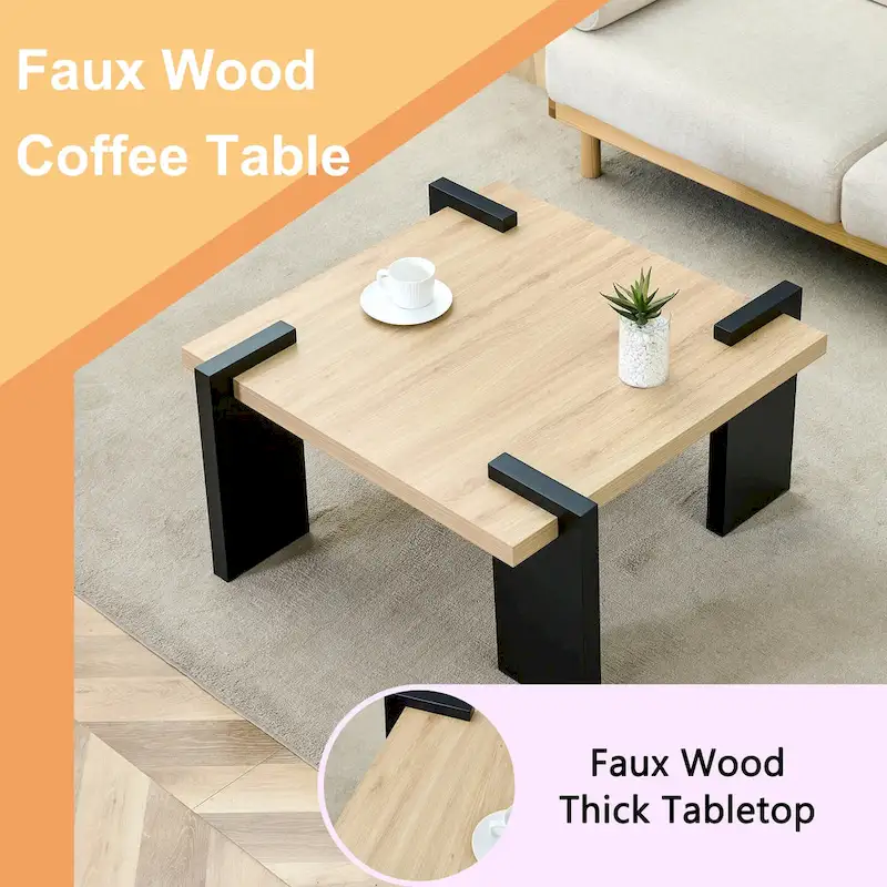 Modern MDF Coffee Table Durable Stylish Living Room Furniture