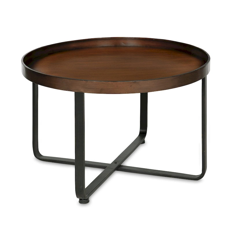 Kate and Laurel Zabel Round Modern Coffee Table - 28  Diameter