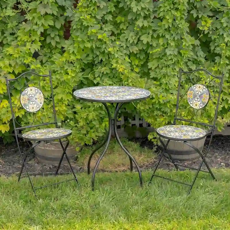 Mosaic Bistro Sets - 23.5x23.5x29.75