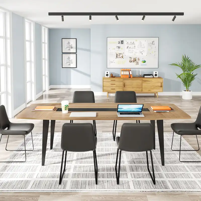 6FT Conference Table, Boat Shaped Meeting Table