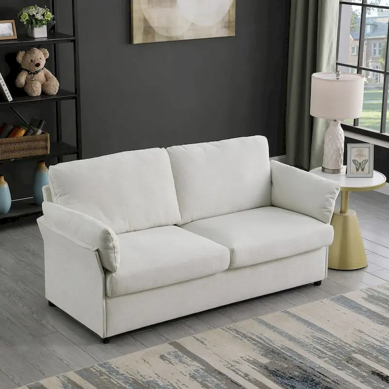 Modern Chenille Loveseat Sofa Couch