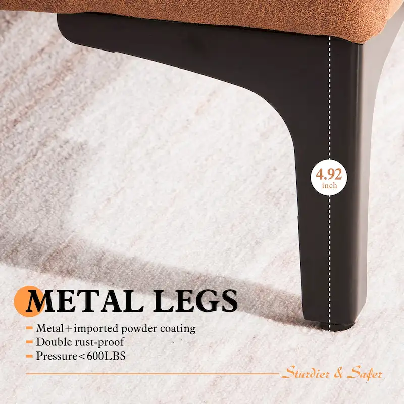 Brown Suede Reversible Chaise Sofa - 2-3 Seater