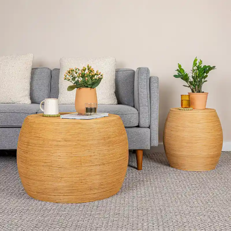 Rattan Accent Table
