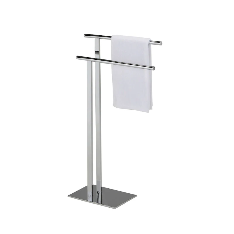Freestanding Bathroom Towel Rack Stand, Chrome