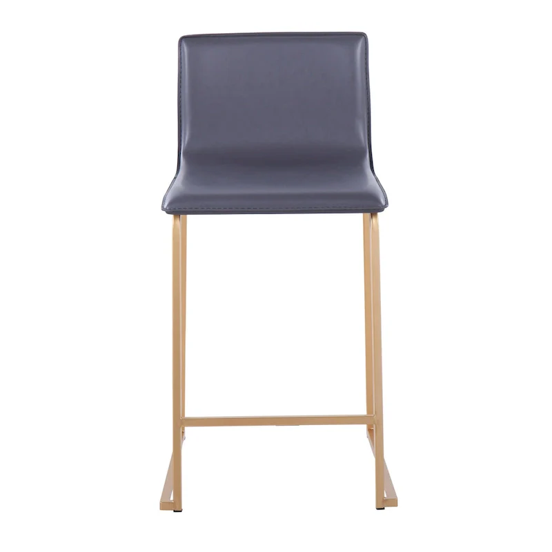 Silver Orchid Mara Upholstered Counter Stool (Set of 2) - N/A