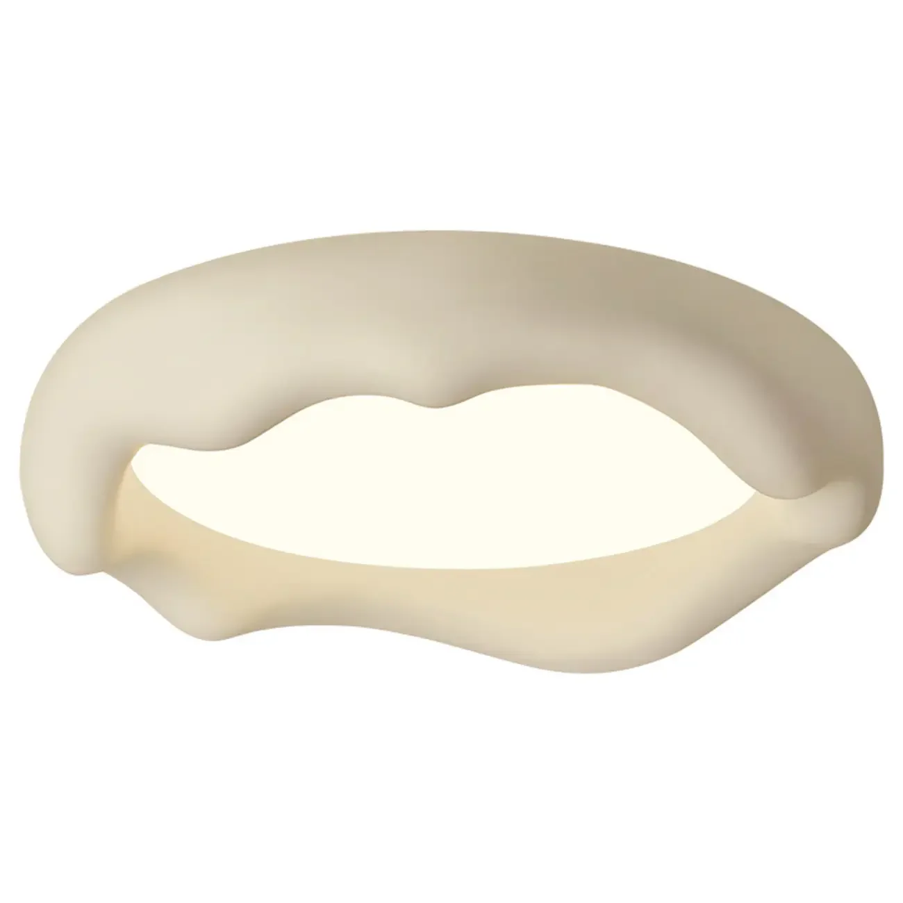 Acrylic Artistic Melting Cream Design Flush Ceiling Light