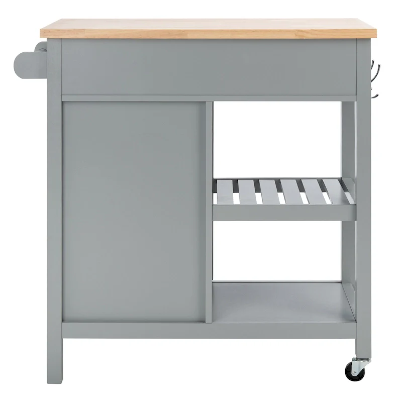 Fawn 1-Door 2-Drawer 2-Shelf Kitchen Cart - 33.5 W x 16.9 L x 35 H - 33Wx17Dx35H