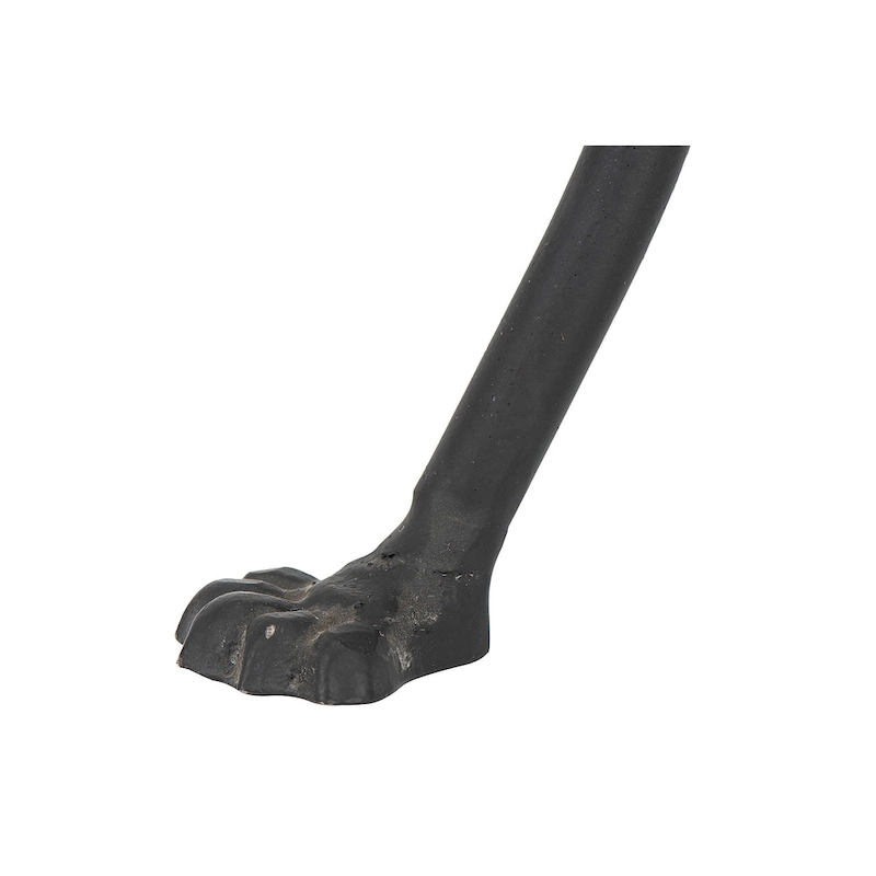 Round Metal Side Table with Claw Feet