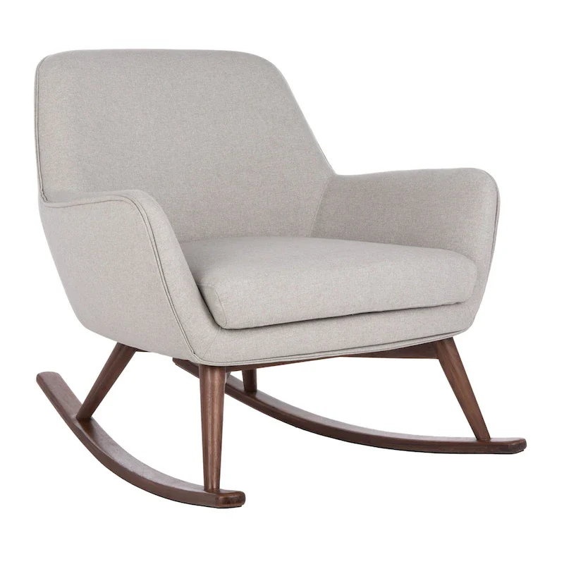 SAFAVIEH Couture Breeda Mid-Century Rocking Chair - 32Wx37Dx32H