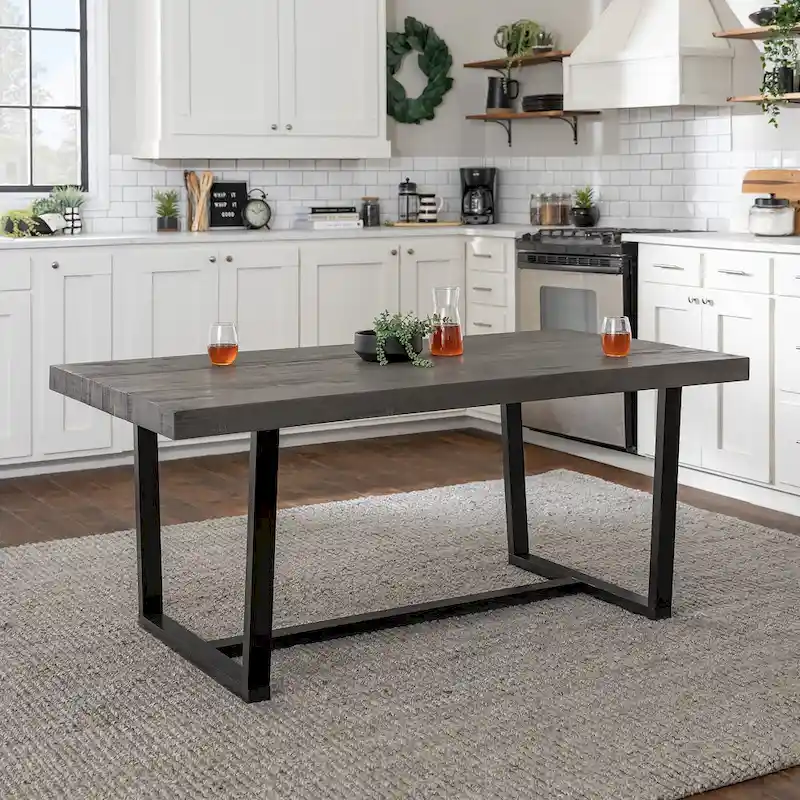 Middlebrook Solid Wood 72-inch Distressed Dining Table