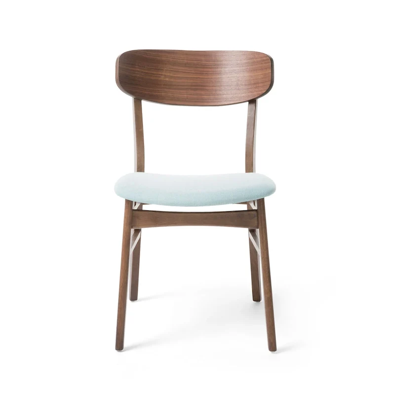 Fabric-upholstered Wood Dining Chairs