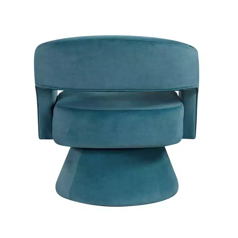 Velvet Swivel Accent Chair, 1-Seat