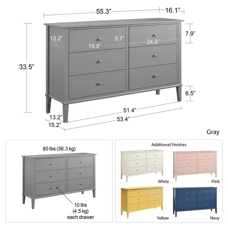 6-Drawer Dresser