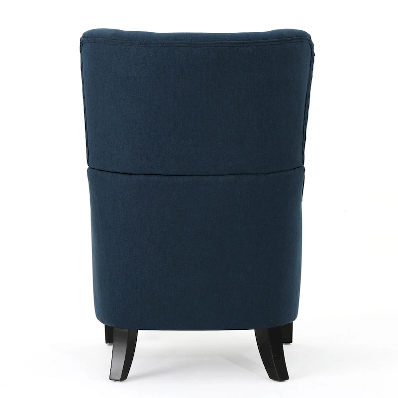 Navy Blue 27 High Back Accent Chair with Wing Back