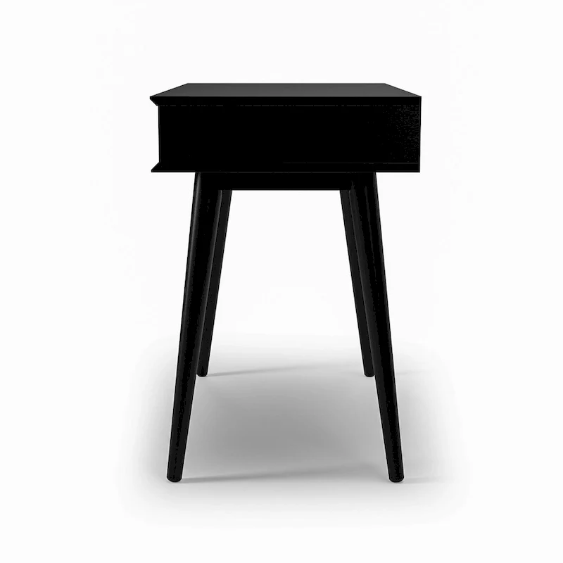 Mid-Century Solid Wood Desk with Drawer