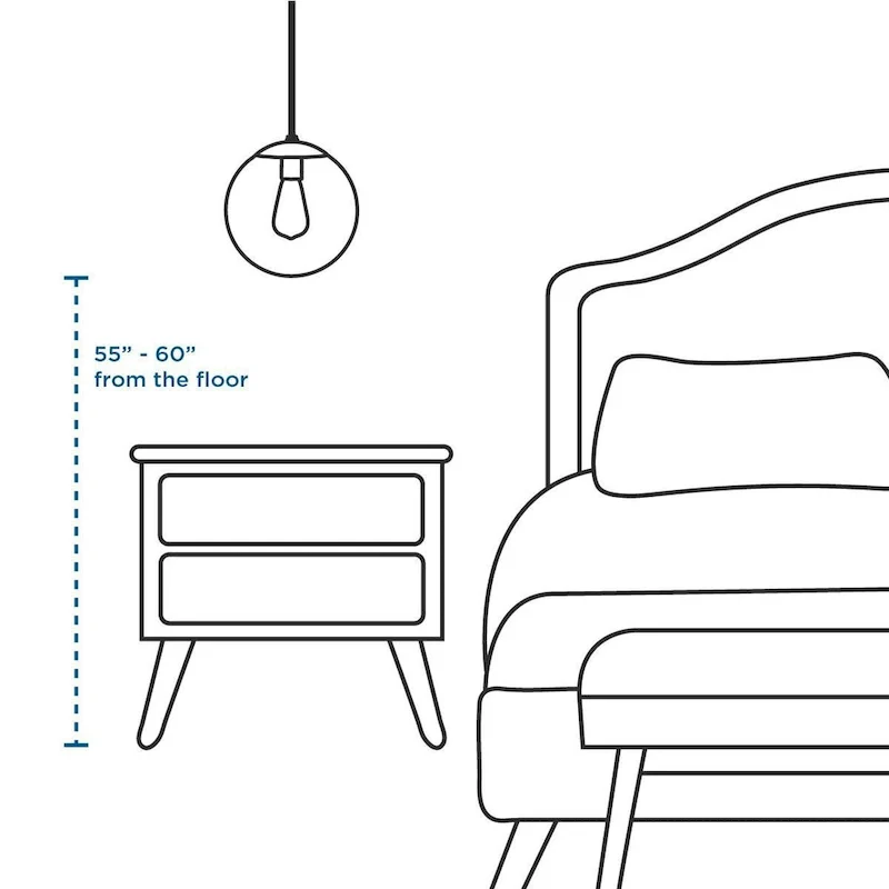 Atwell Collection Brushed Bronze and Opal Glass Globe Medium Hanging Pendant Light - 10 in x 10 in x 10.5 in