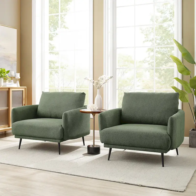 Karaka 37.5W Oversized Armchair Leisure Sofa Accent Chair (Set of 2)