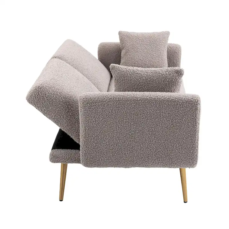 Linen Modular Sofa Section Armless Accent Chair