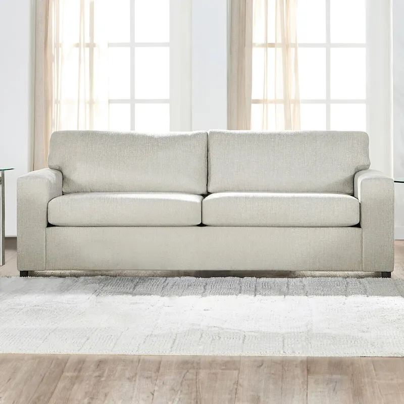 New Classic Furniture Leo Cushion Back Sofa, Made in USA
