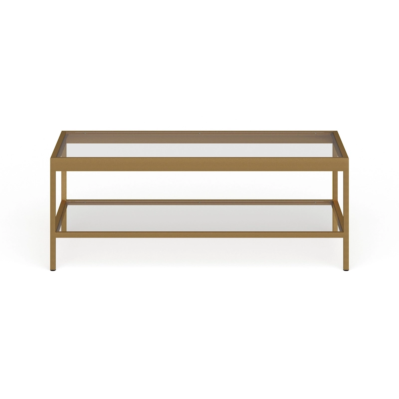 Alexis Metal and Glass Coffee Table
