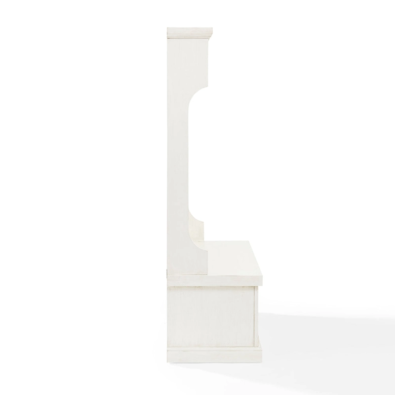 Crosley Seaside Distressed White Hall Tree