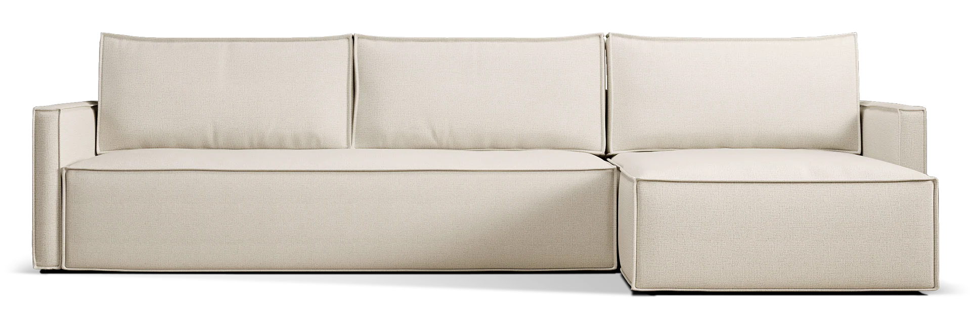 Newilla Slim Arms Sectional Sofa Bed