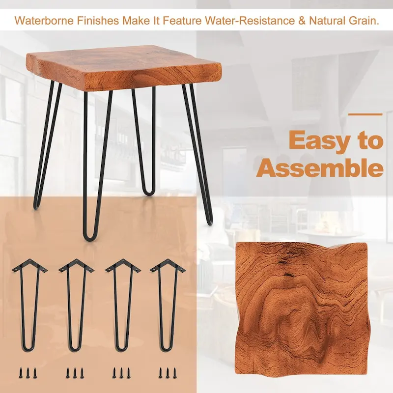 Reclaimed Recycled Teak Wood End Table