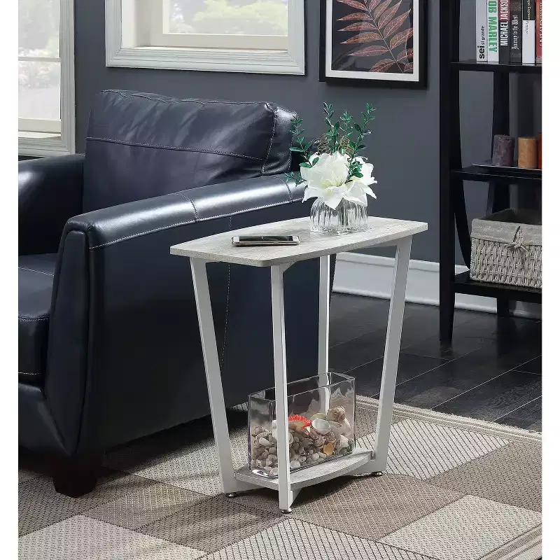 HomeStock Rectangle Metal Table Top End Table 1 -piece